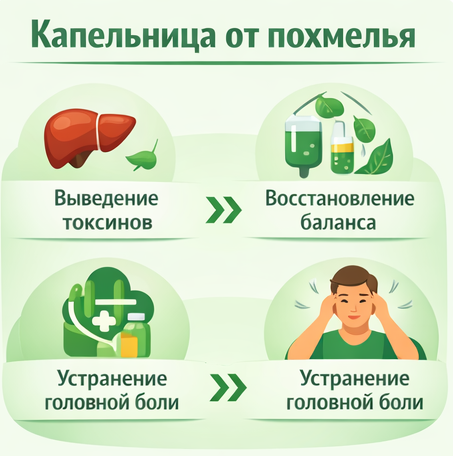 капельница от похмелья в клинике Санати